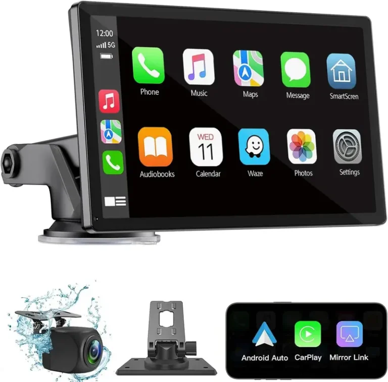 Wireless Carplay Screen for Car 7in HD Portable Car Stereo Photo 1